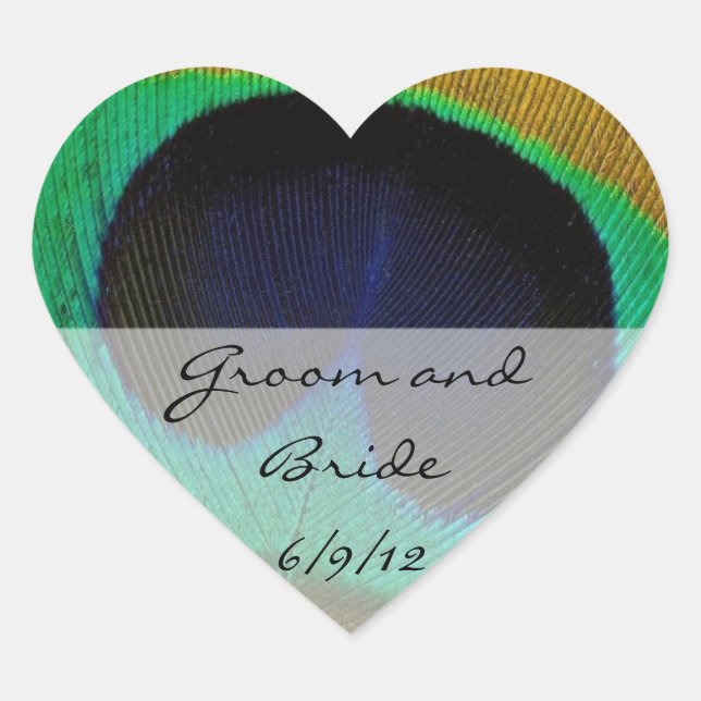 pegatina de pavo real (Anverso)