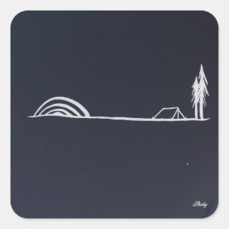 pegatina de pawley night camp