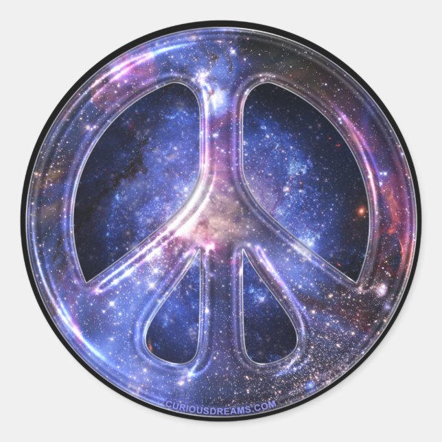 Pegatina de Paz Universal (Anverso)
