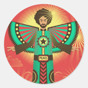 Pegatina de Peace Shine