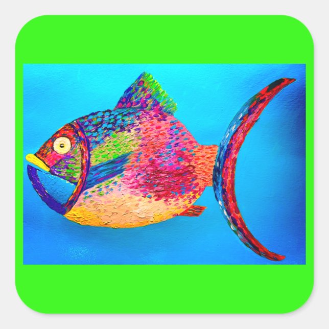 Pegatina de peces (Anverso)