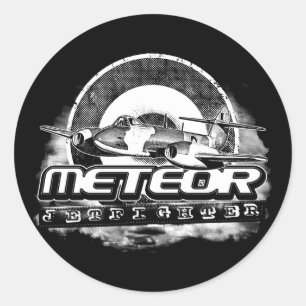 Pegatina de Pegatina redondo clásico de Meteor