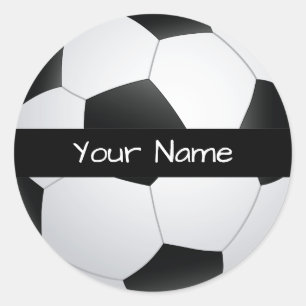 Pegatina de pelota de fútbol personalizada