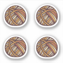 Pegatina de pelota de Yarn