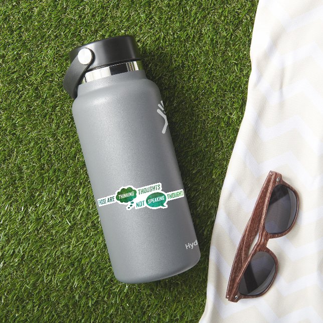 pegatina de "Pensamientos" (HydroFlask Insitu)
