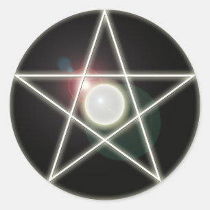 Pegatina de Pentagram 2 brillante