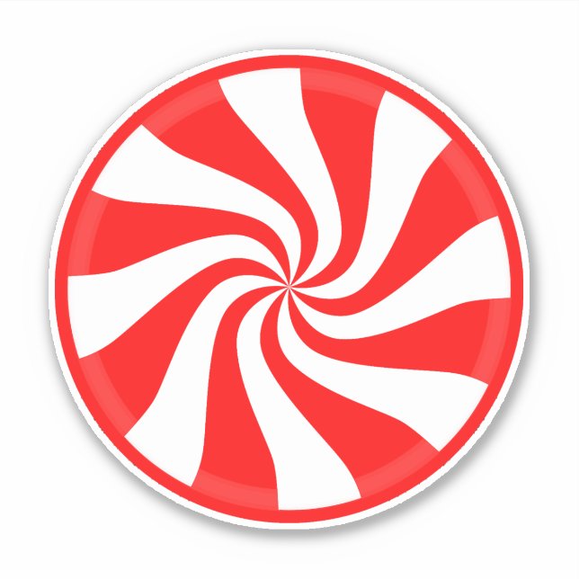Pegatina de Peppermint Swirls Vinyl (Anverso)
