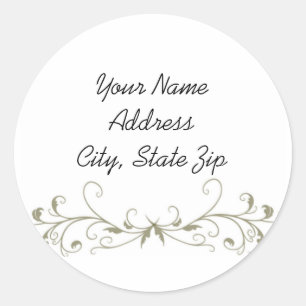 Pegatina de perfil Art Deco