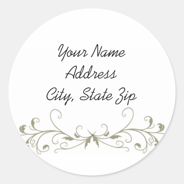 Pegatina de perfil Art Deco (Anverso)