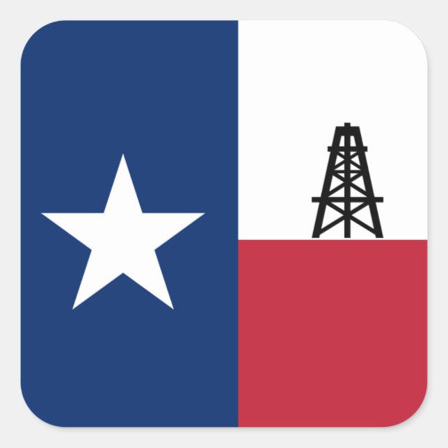 Pegatina de perforación petrolífera de Texas (Anverso)
