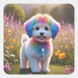 Pegatina de perrito.