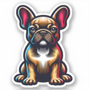 Pegatina de perro impermeable de Bulldog francés