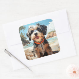 Pegatina de perro lindo