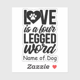Pegatina de Perro Perro Personalizado Pegatina P