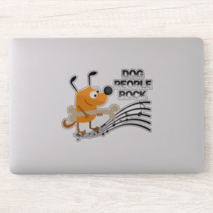 Pegatina de Perro Rock Vinyl