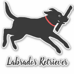 Pegatina de perros adorables que recuperan el labr