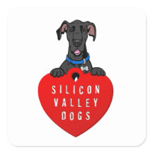 Pegatina de perros de Silicon Valley