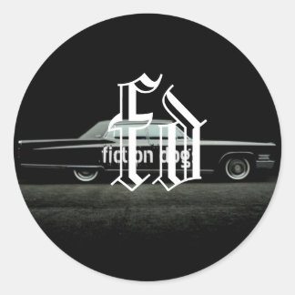 pegatina de perros ficticios