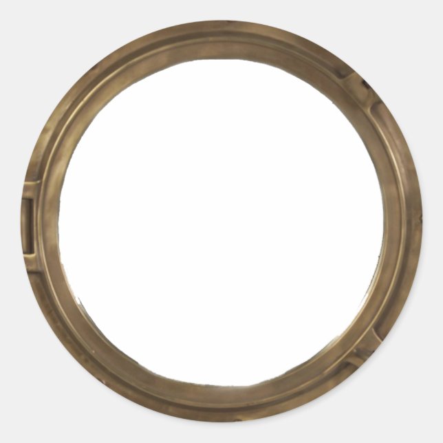 Pegatina de personalizable de Porthole (Anverso)