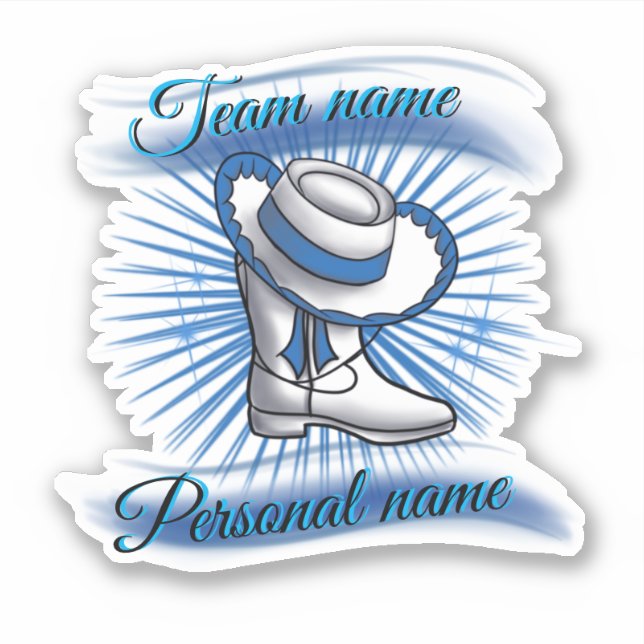 Pegatina de personalizable del equipo de perforaci (Anverso)
