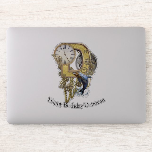 Pegatina de personalización de cumpleaños de la ca (Ordenador)