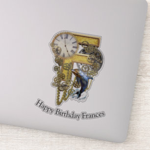 Pegatina de personalización de cumpleaños de Lette