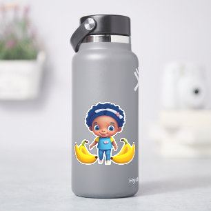 Pegatina de personalizado bananero caprichoso