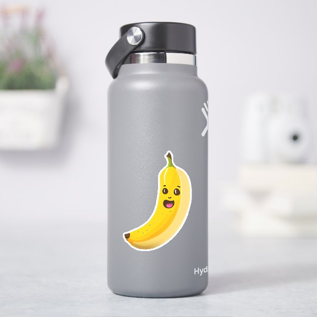 Pegatina de personalizado bananero caprichoso (hidrofrasco)