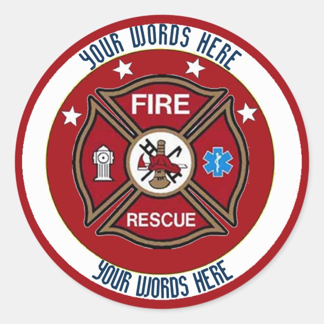 Pegatina de Personalizado cruzado maltés de rescat (Anverso)