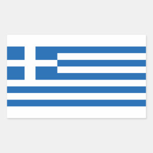 Pegatina de Personalizado de bandera griega