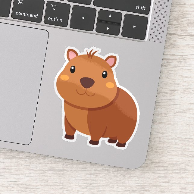 Pegatina de personalizado de capibara (Detalle)