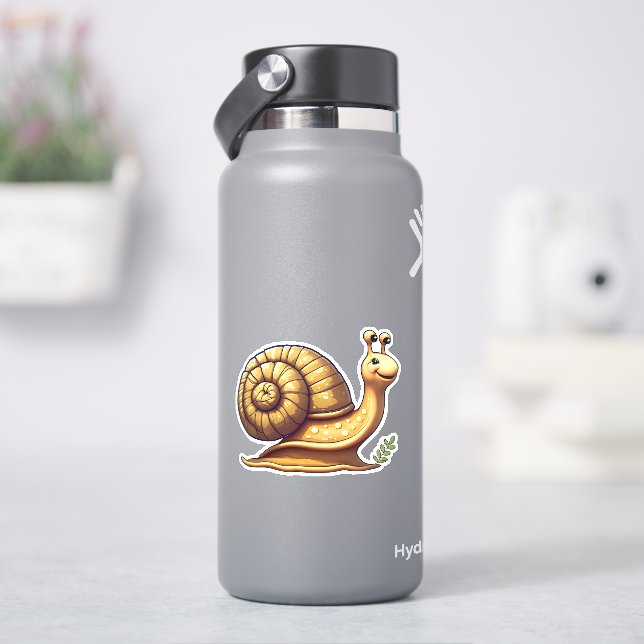 Pegatina de personalizado de caracol (hidrofrasco)