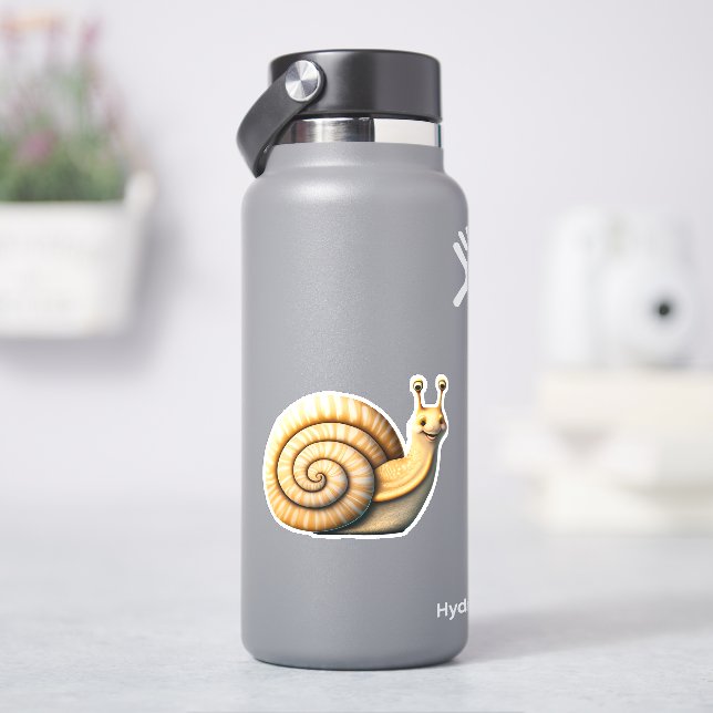 Pegatina de personalizado de caracol (hidrofrasco)