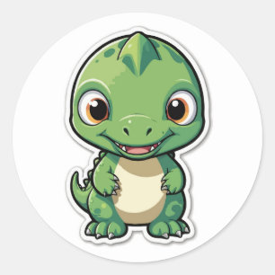 Pegatina de Personalizado de Dinosaurio Infantil