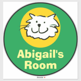 Pegatina de Personalizado de gato divertido para d