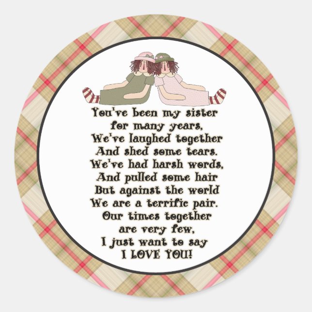 Pegatina de personalizado de la familia (Anverso)