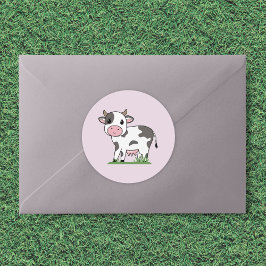 Pegatina de Personalizado de vaca cutánea