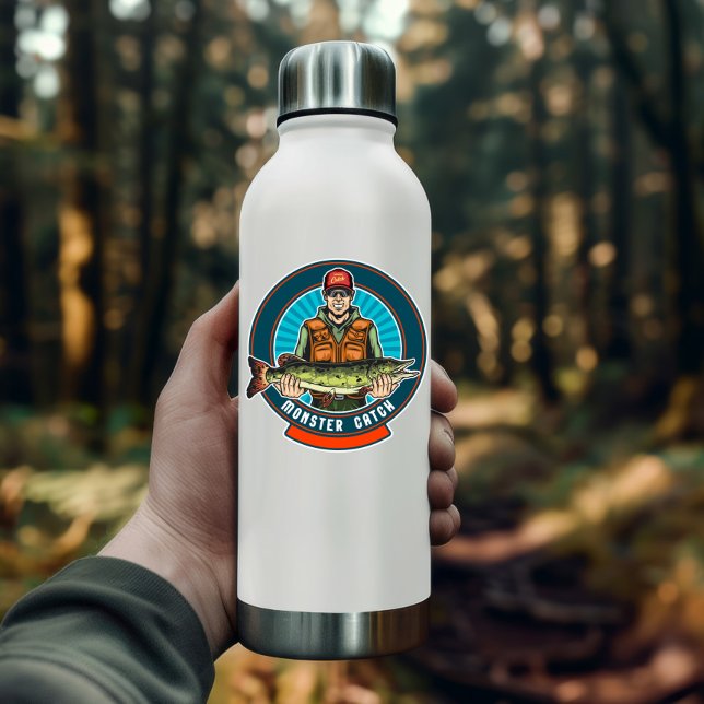 Pegatina de pesca de trucha acuática | Pegatina de (Pike Fishing Vinyl Sticker | Die-Cut Sticker)