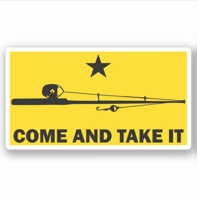 Pegatina de pesca divertida y sarcástica (Anverso)