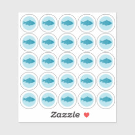 Pegatina de pescado de 2 colores para la elección 