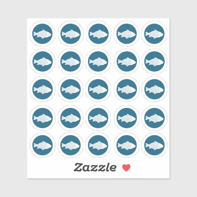 Pegatina de pescado de elección de comida (Hoja)