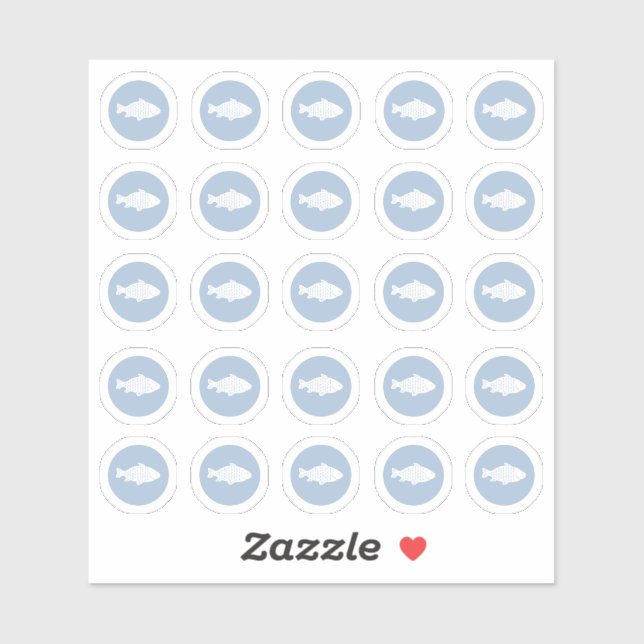 Pegatina de pescado de elección de comida (Hoja)