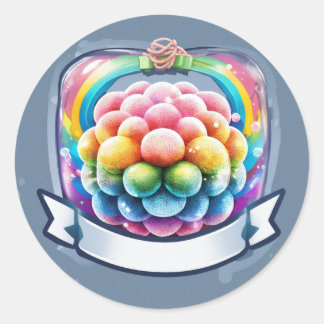 Pegatina De Pila De Libros De Adornición Rosa - 2D