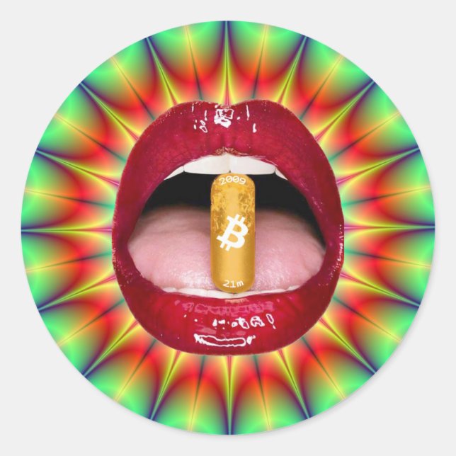 Pegatina de píldoras naranjas #2 (Anverso)