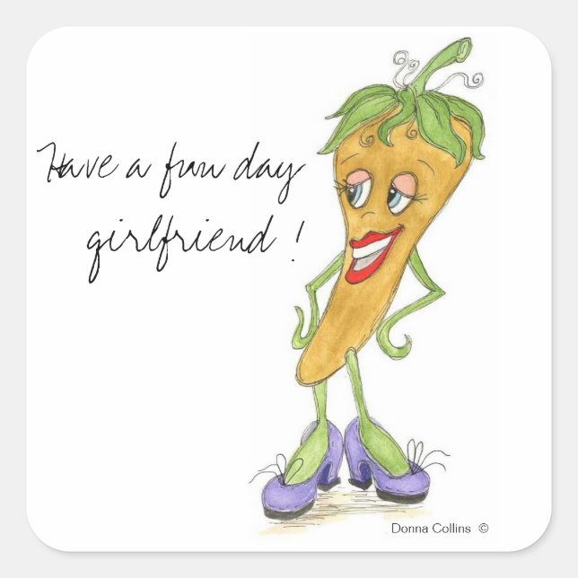 Pegatina de pimienta amarilla (Anverso)