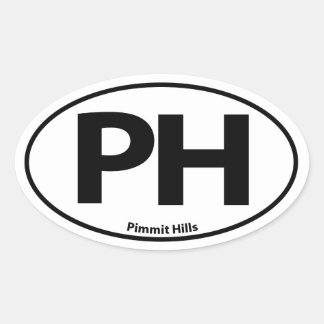 Pegatina de Pimmit Hills Oval