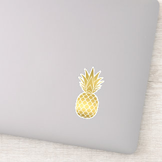 Pegatina de piña de oro Faux