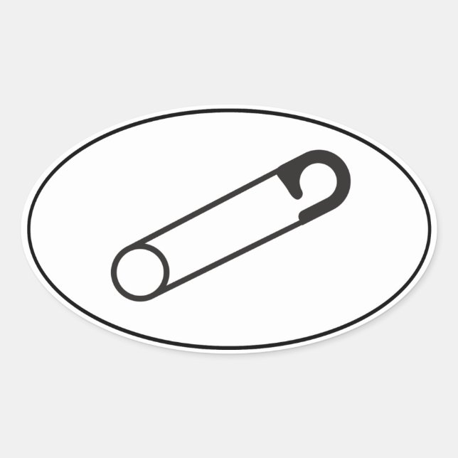 Pegatina de pines de seguridad cerrados | Asistenc (Anverso)