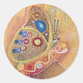 Pegatina de pintura de mariposa