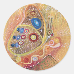 Pegatina de pintura de mariposa